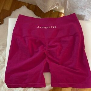 Alphalete Women's Fuchsia Bike Shorts